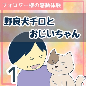 野良犬チロとおじいちゃん１【稲漫画】